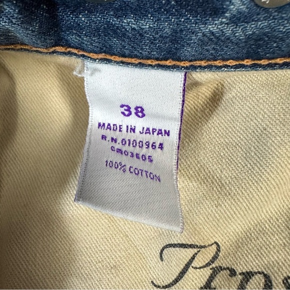 PRPS Men's wide leg distressed button fly jeans Size 38 - Picture 9 of 11